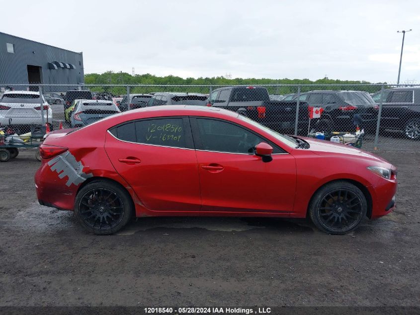 2014 Mazda 3 Touring VIN: JM1BM1V78E1163909 Lot: 12018540