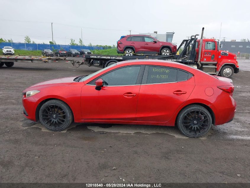 2014 Mazda 3 Touring VIN: JM1BM1V78E1163909 Lot: 12018540