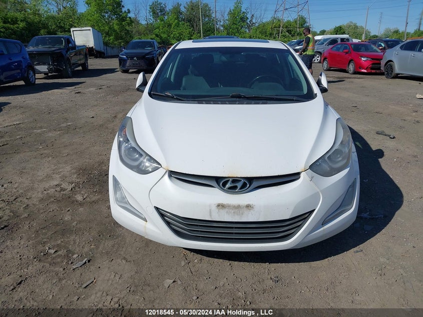 2014 Hyundai Elantra Limited VIN: KMHDH4AH5EU187804 Lot: 12018545