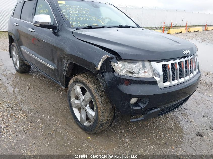 2012 Jeep Grand Cherokee Overland VIN: 1C4RJFCG6CC342491 Lot: 12018559