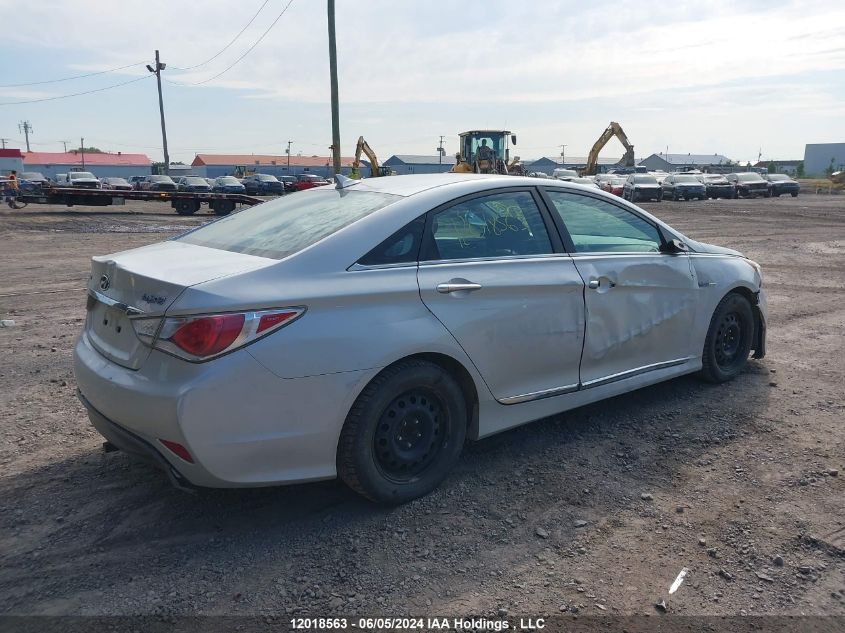 2014 Hyundai Sonata Hybrid VIN: KMHEC4A44EA111038 Lot: 12018563