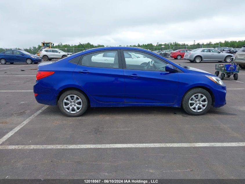 2013 Hyundai Accent L VIN: KMHCT4AE5DU316574 Lot: 12018567