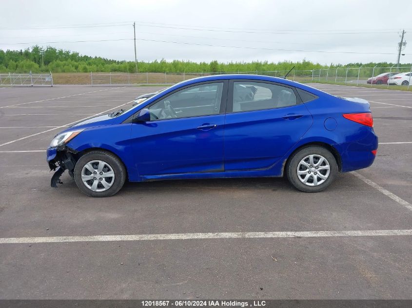 2013 Hyundai Accent L VIN: KMHCT4AE5DU316574 Lot: 12018567