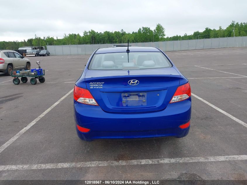 2013 Hyundai Accent L VIN: KMHCT4AE5DU316574 Lot: 12018567