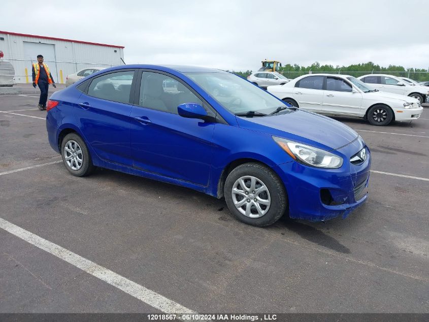 2013 Hyundai Accent L VIN: KMHCT4AE5DU316574 Lot: 12018567