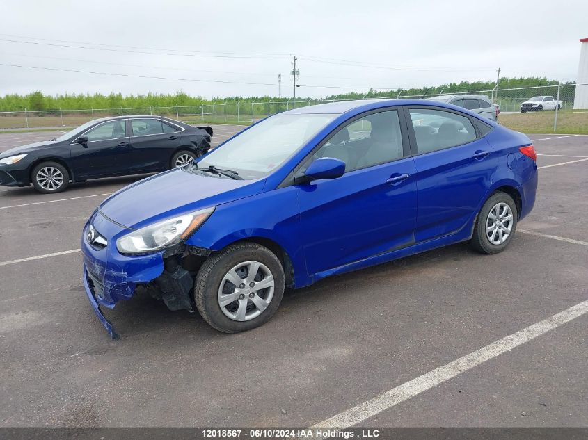 2013 Hyundai Accent L VIN: KMHCT4AE5DU316574 Lot: 12018567