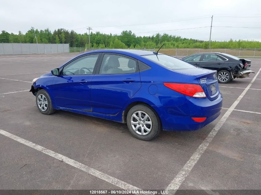 2013 Hyundai Accent L VIN: KMHCT4AE5DU316574 Lot: 12018567