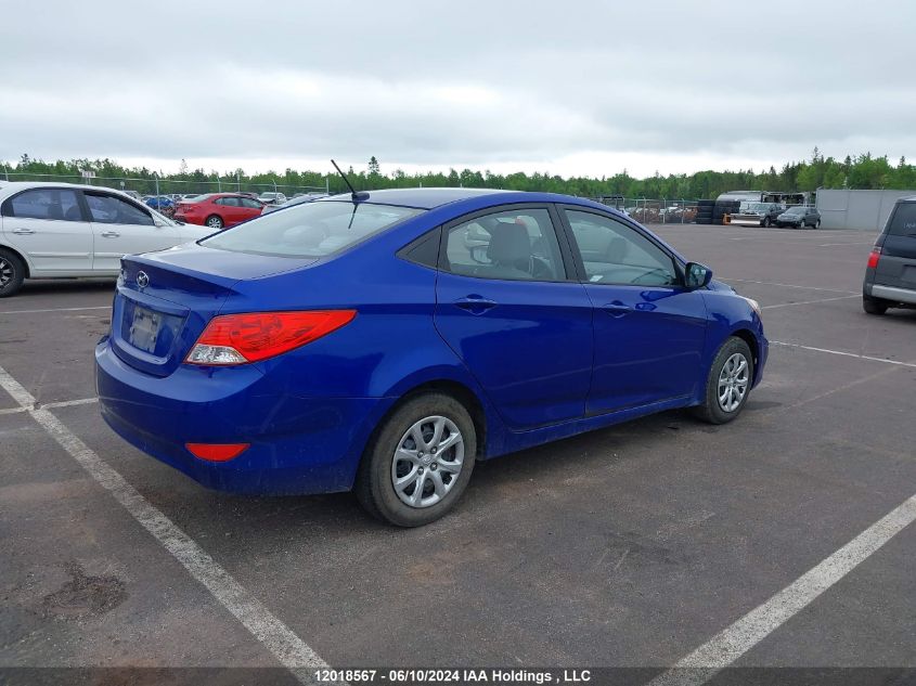 2013 Hyundai Accent L VIN: KMHCT4AE5DU316574 Lot: 12018567