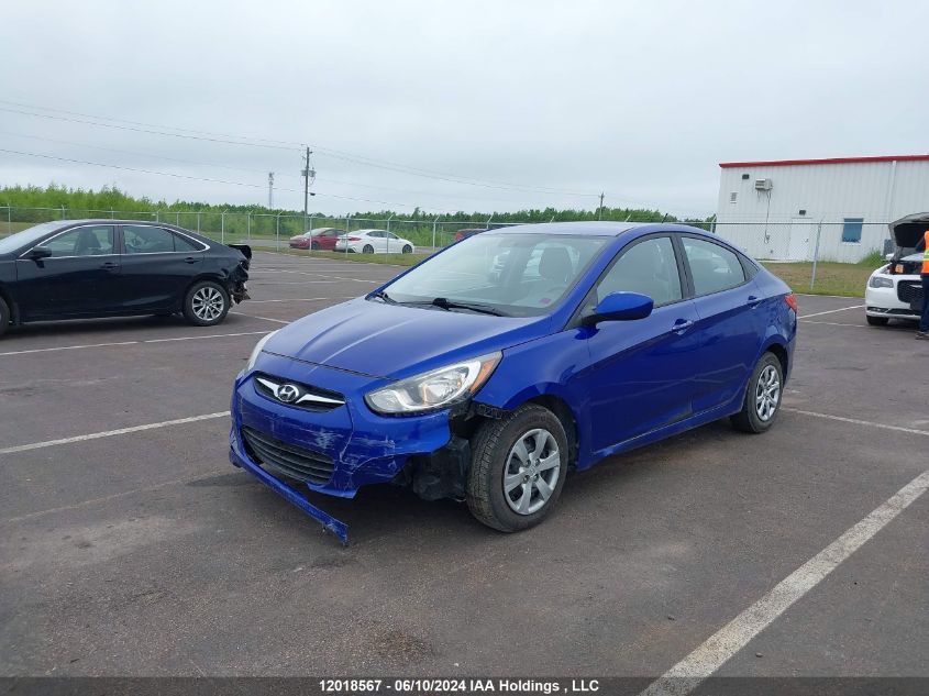 2013 Hyundai Accent L VIN: KMHCT4AE5DU316574 Lot: 12018567