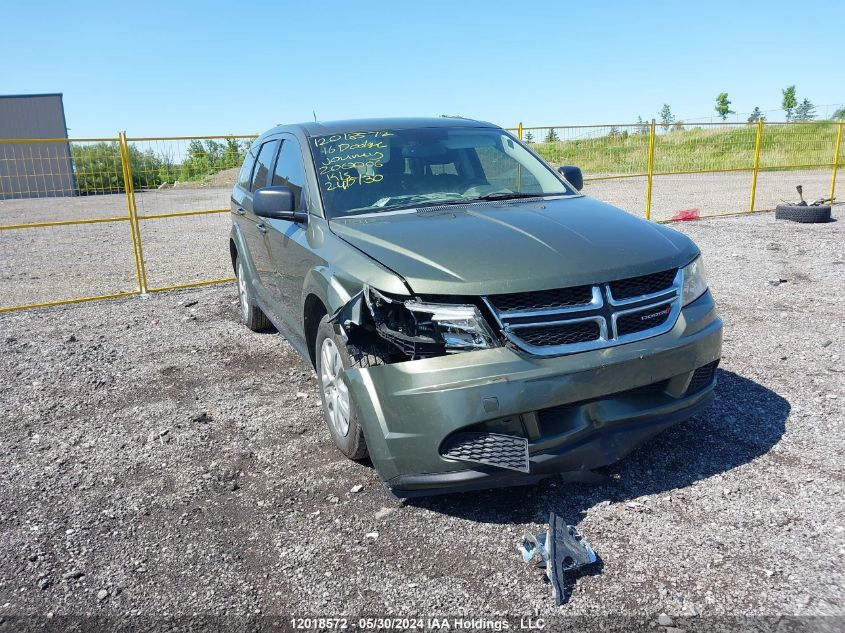 2016 Dodge Journey VIN: 3C4PDCAB0GT200006 Lot: 12018572