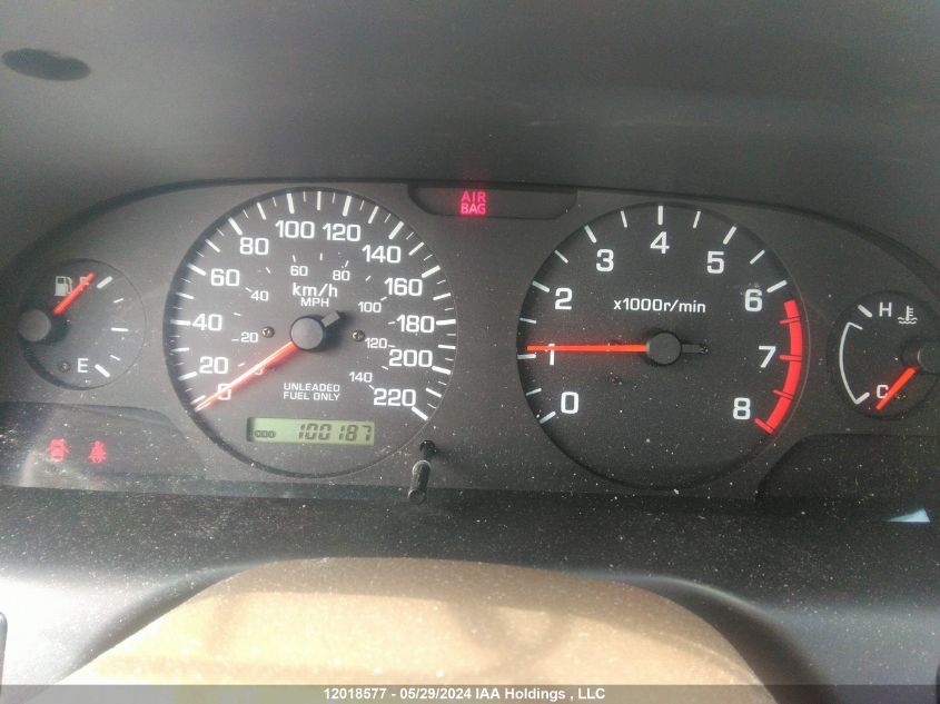 2000 Nissan Altima Xe/Gxe/Se/Gle VIN: 1N4DL01D0YC207143 Lot: 12018577