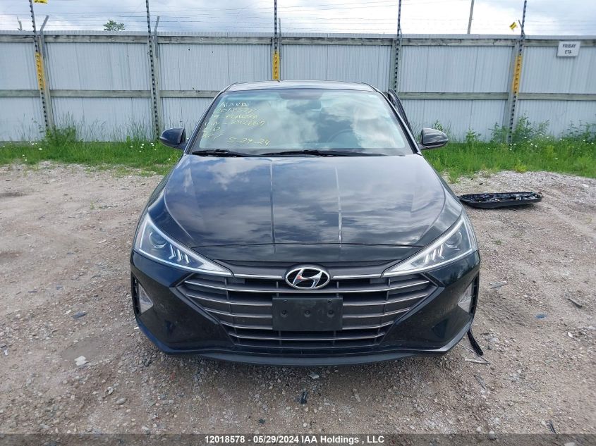 2019 Hyundai Elantra Preferred VIN: KMHD84LF4KU842669 Lot: 12018578