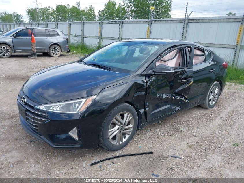 2019 Hyundai Elantra Preferred VIN: KMHD84LF4KU842669 Lot: 12018578