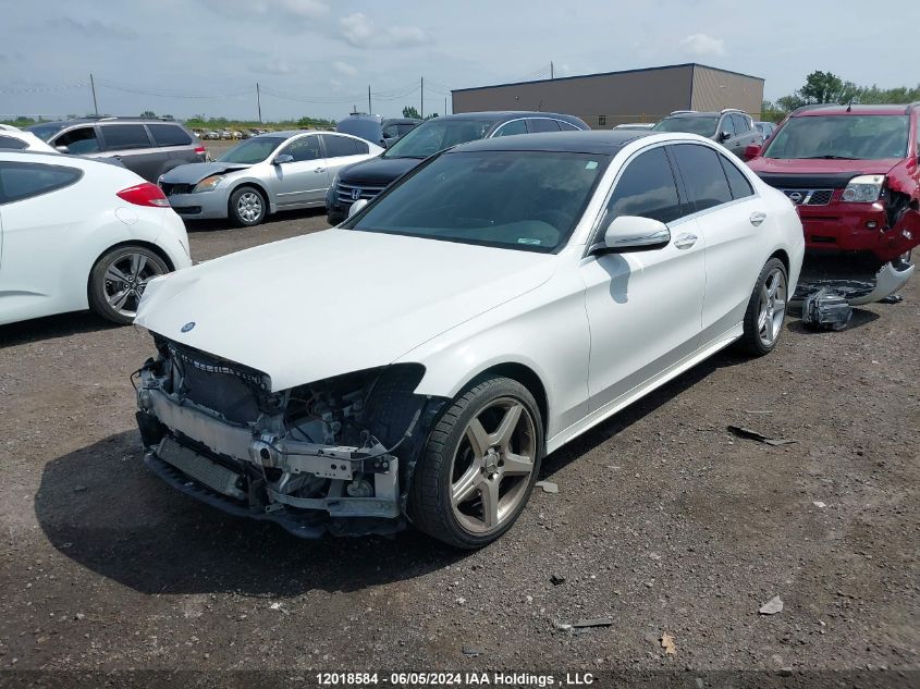 2015 Mercedes-Benz C-Class VIN: 55SWF4KBXFU020635 Lot: 12018584