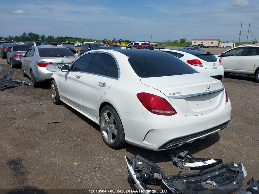 2015 Mercedes-Benz C-Class VIN: 55SWF4KBXFU020635 Lot: 12018584