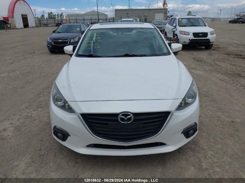 2014 Mazda Mazda3 VIN: JM1BM1L73E1107394 Lot: 12018632