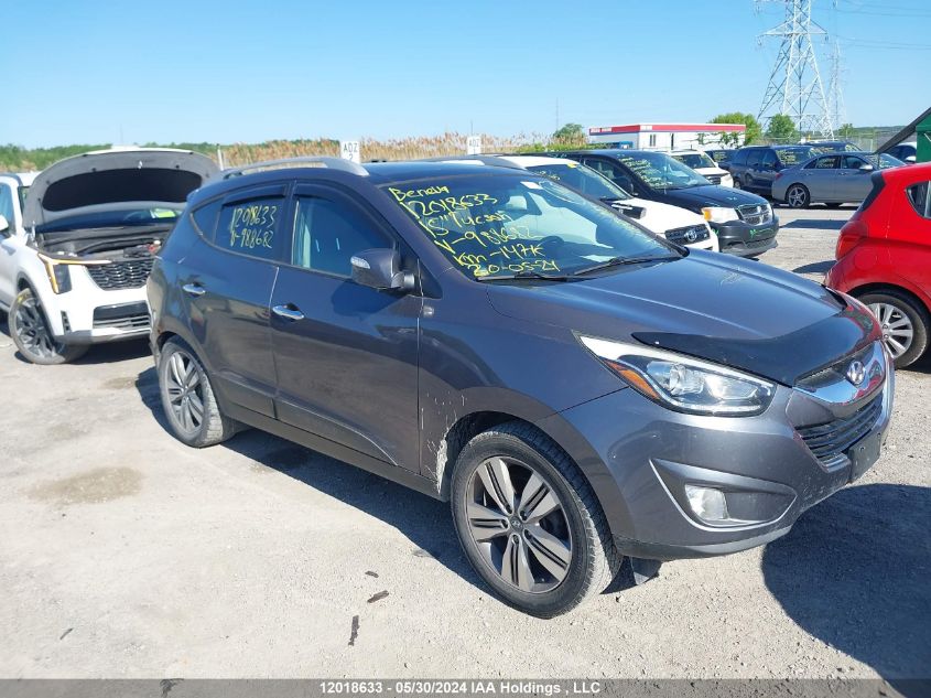 2015 Hyundai Tucson Limited VIN: KM8JUCAGXFU988682 Lot: 12018633