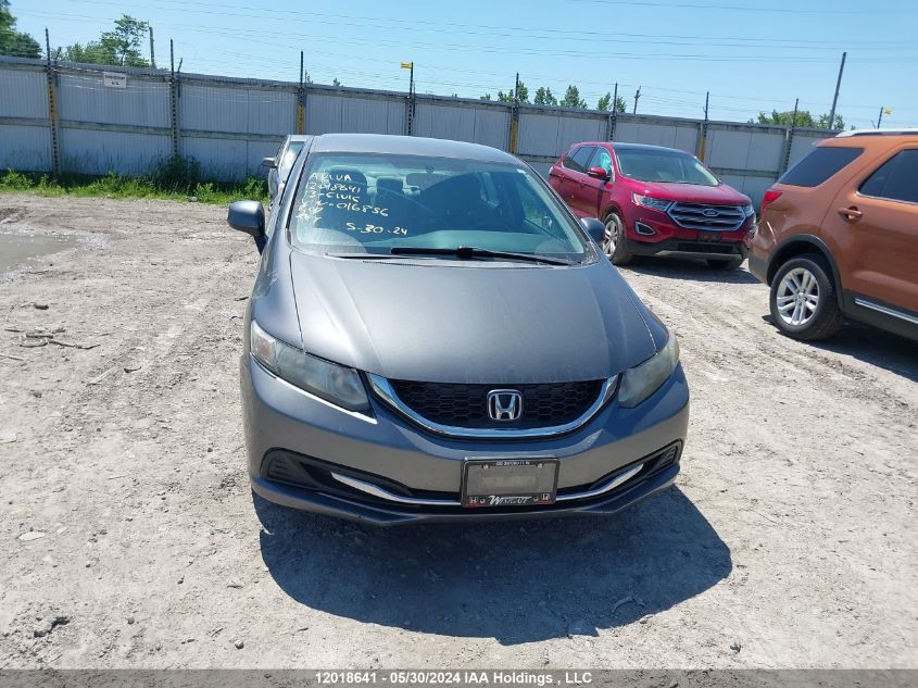 2013 Honda Civic Lx VIN: 2HGFB2F49DH016856 Lot: 12018641