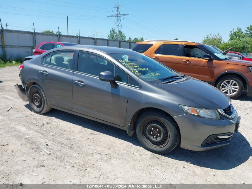 2013 Honda Civic Lx VIN: 2HGFB2F49DH016856 Lot: 12018641