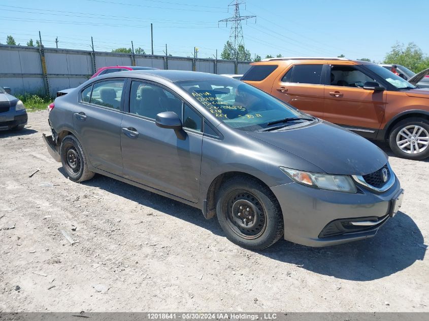 2013 Honda Civic Lx VIN: 2HGFB2F49DH016856 Lot: 12018641