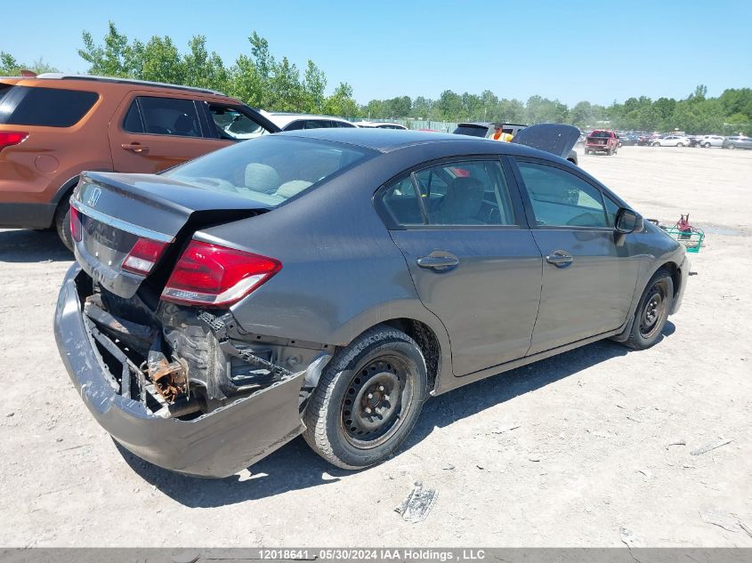 2013 Honda Civic Lx VIN: 2HGFB2F49DH016856 Lot: 12018641