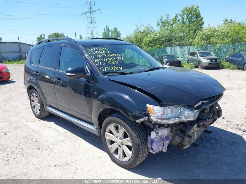 2011 Mitsubishi Outlander Gt VIN: JA4JT5AX7BU602274 Lot: 12018649