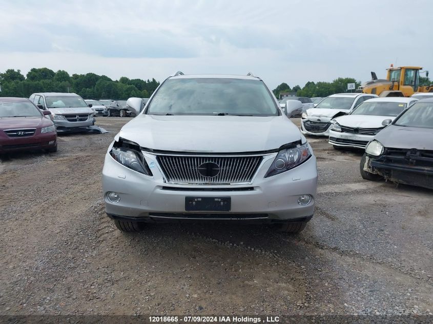 2010 Lexus Rx 450H VIN: JTJBC1BA9A2022965 Lot: 12018665
