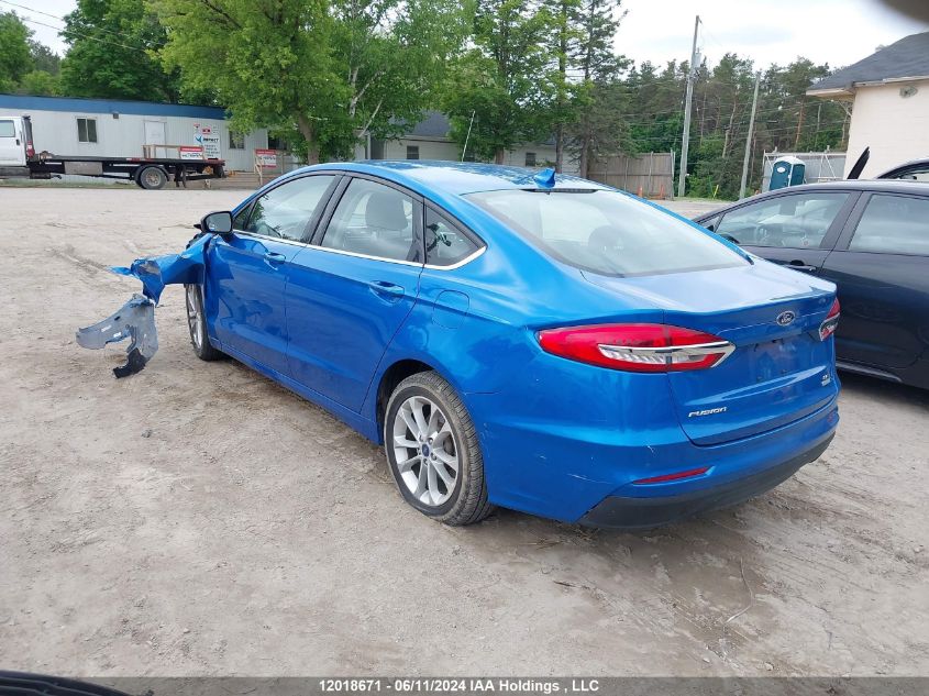 2019 Ford Fusion Se VIN: 3FA6P0HD2KR278677 Lot: 12018671