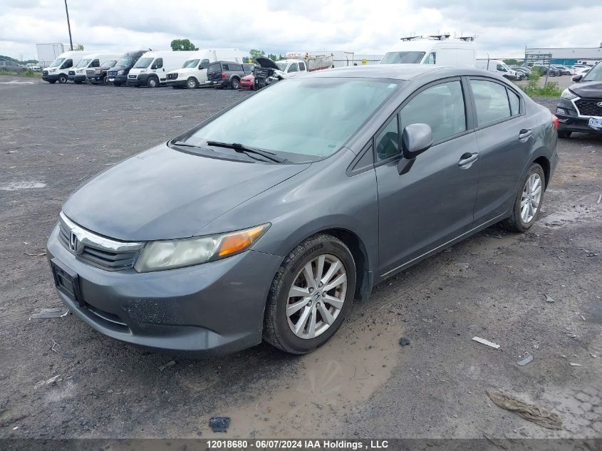 2012 Honda Civic VIN: 2HGFB2F49CH113845 Lot: 12018680