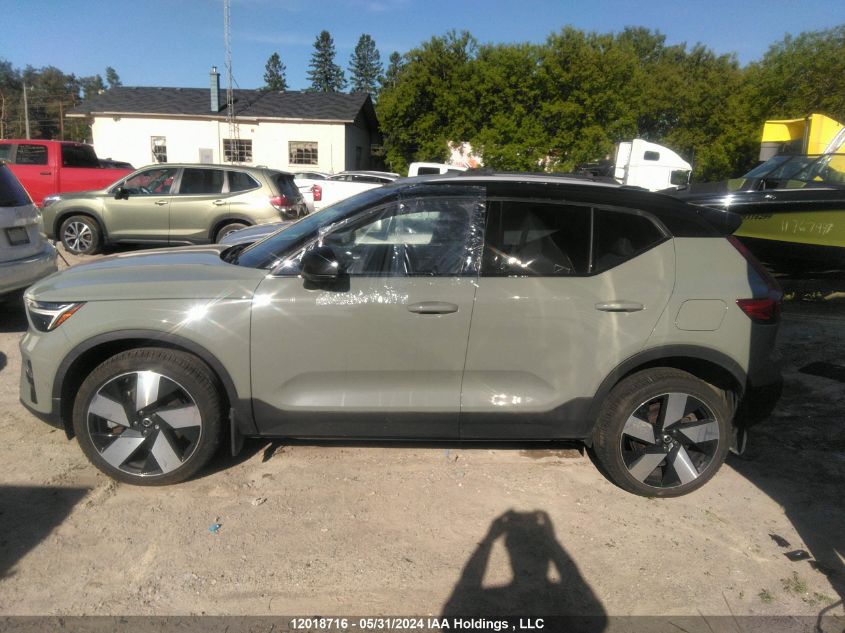 2023 Volvo Xc40 Recharge Pure Electric VIN: YV4ED3UM3P2966895 Lot: 12018716