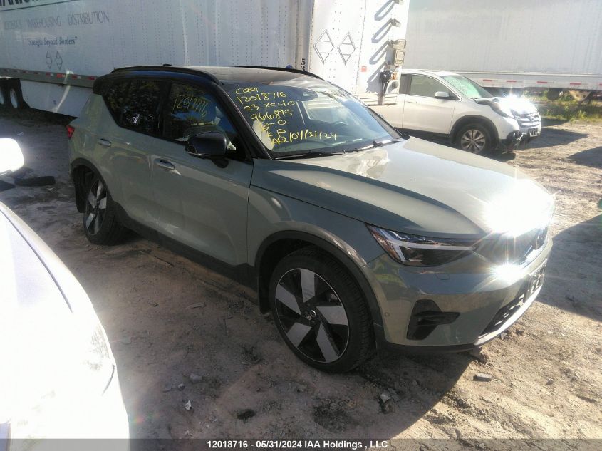 2023 Volvo Xc40 Recharge Pure Electric VIN: YV4ED3UM3P2966895 Lot: 12018716