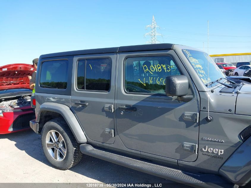2022 Jeep Wrangler Unlimited Sahara VIN: 1C4HJXEN0NW161692 Lot: 12018735