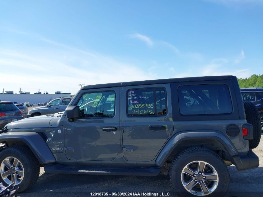 2022 Jeep Wrangler Unlimited Sahara VIN: 1C4HJXEN0NW161692 Lot: 12018735