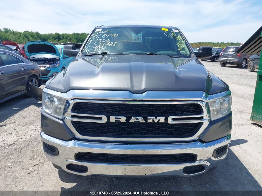 2019 Dodge Ram 1500 VIN: 1C6SRFGT6KN584788 Lot: 12018740