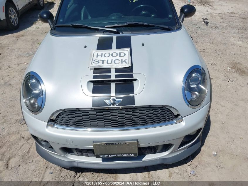 2012 Mini Cooper S VIN: WMWSY3C5XCT144911 Lot: 12018765