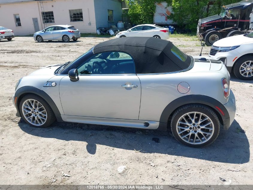 2012 Mini Cooper S VIN: WMWSY3C5XCT144911 Lot: 12018765