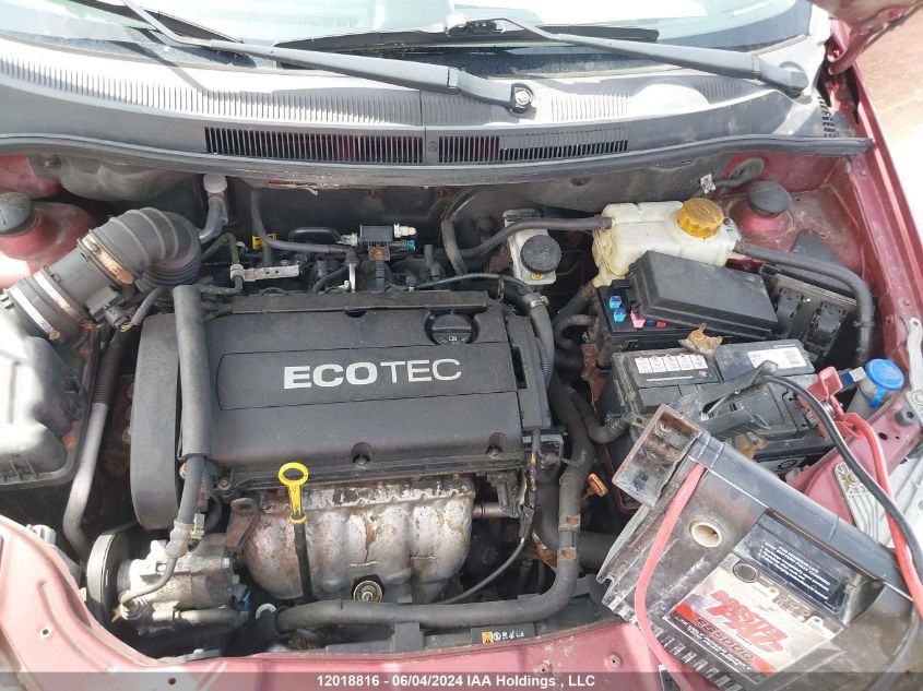 2011 Chevrolet Aveo VIN: 3G1TC6DG1BL106261 Lot: 12018816