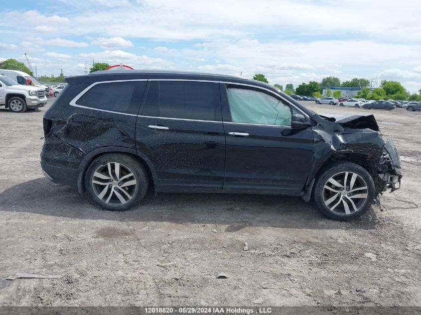 2017 Honda Pilot Touring VIN: 5FNYF6H93HB504899 Lot: 12018820