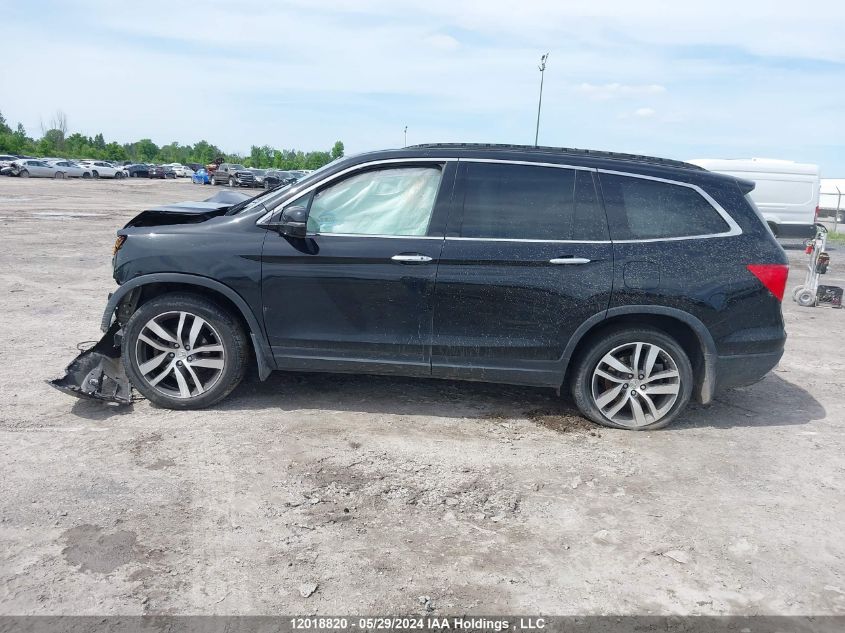 2017 Honda Pilot Touring VIN: 5FNYF6H93HB504899 Lot: 12018820