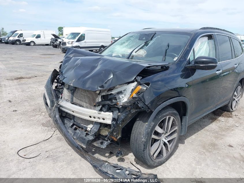 2017 Honda Pilot Touring VIN: 5FNYF6H93HB504899 Lot: 12018820