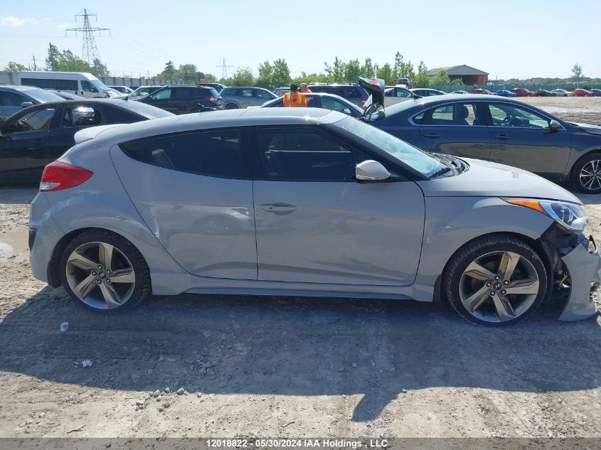 2013 Hyundai Veloster Turbo VIN: KMHTC6AE9DU177237 Lot: 12018822