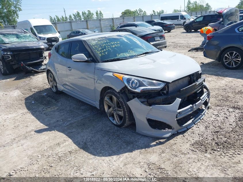 2013 Hyundai Veloster Turbo VIN: KMHTC6AE9DU177237 Lot: 12018822