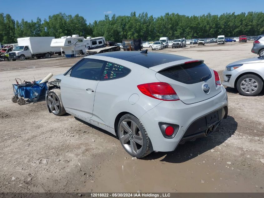 2013 Hyundai Veloster Turbo VIN: KMHTC6AE9DU177237 Lot: 12018822