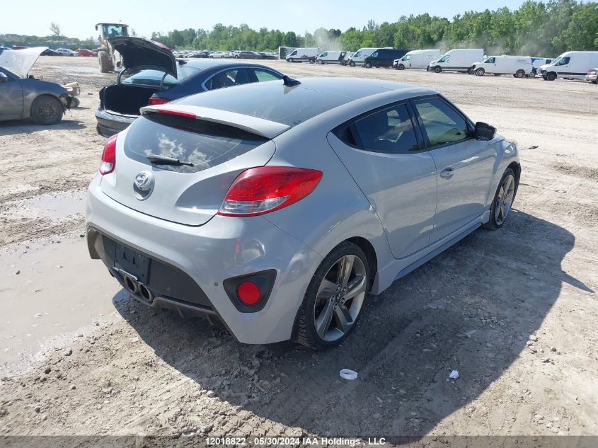 2013 Hyundai Veloster Turbo VIN: KMHTC6AE9DU177237 Lot: 12018822