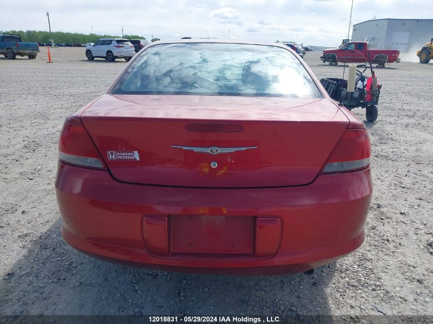 2004 Chrysler Sebring Lx VIN: 1C3EL46X64N378054 Lot: 12018831