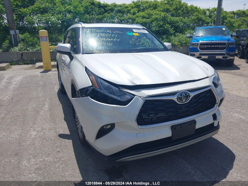 2021 Toyota Highlander Platinum VIN: 5TDFZRBH1MS136518 Lot: 12018844