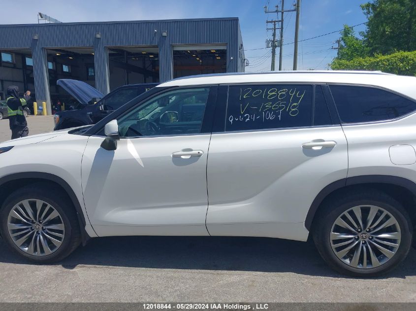 2021 Toyota Highlander Platinum VIN: 5TDFZRBH1MS136518 Lot: 12018844