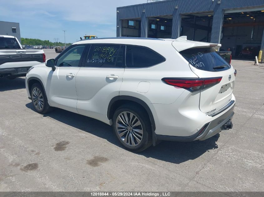 2021 Toyota Highlander Platinum VIN: 5TDFZRBH1MS136518 Lot: 12018844