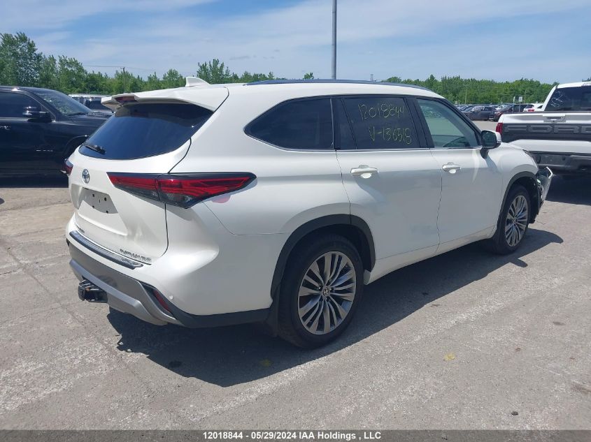 2021 Toyota Highlander Platinum VIN: 5TDFZRBH1MS136518 Lot: 12018844