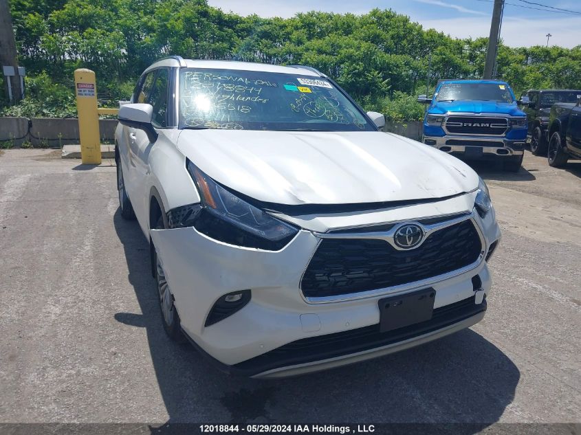 2021 Toyota Highlander Platinum VIN: 5TDFZRBH1MS136518 Lot: 12018844